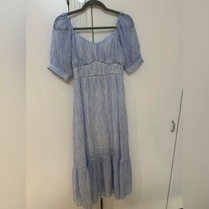 Moon River blue midi dress- size XS